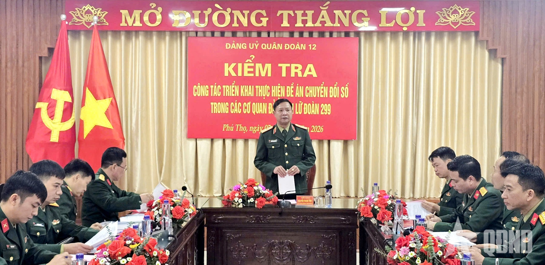 Đảng ủy Quân đoàn 12 kiểm tra thực hiện Đề án chuyển đổi số trong các cơ quan đảng